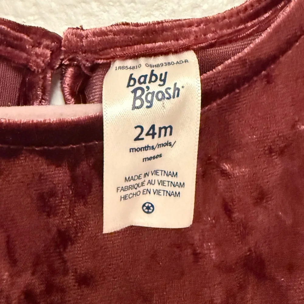 OshKosh B'gosh Velvet Mauve Kids Formal Dress